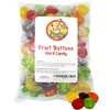 Assorted Fruit Buttons Hard Candy - 1 Pound Bulk Bag