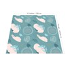 Splat Mat for Under High Chair/Arts/Crafts, WOMUMON Washable Spill Mat