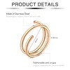 incaton 20G Double Hoop Nose Ring for Single Piercing 6Pcs,Silver/Rosegold/Gold/Black/Rainbow