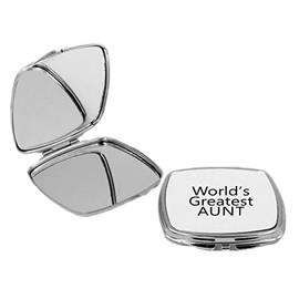 Sam Sandor - World's Greatest Aunt - Square Compact Mirror Personal Mirror