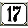 Buddel Bini Wetterfestes Emaille Hausnummernschild 17 12 x 14 cm,