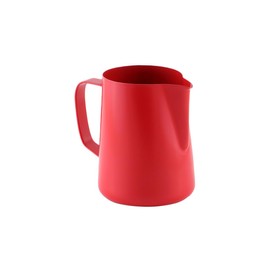 ULTECHNOVO Non Stick Stainless Steel Milk Pour Pot for Elegant Red Frothing Pitcher Easy to Clean Lightweight Design for Home Use