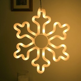 Christmas Decorations Outdoor Lights,4pcs LED Snowflake Lights,11.4”Snowflake Christmas Decorations With 8 Memory Lighting Modes&Timer Christmas Snowflake Lights for Yard,Christmas Decorations