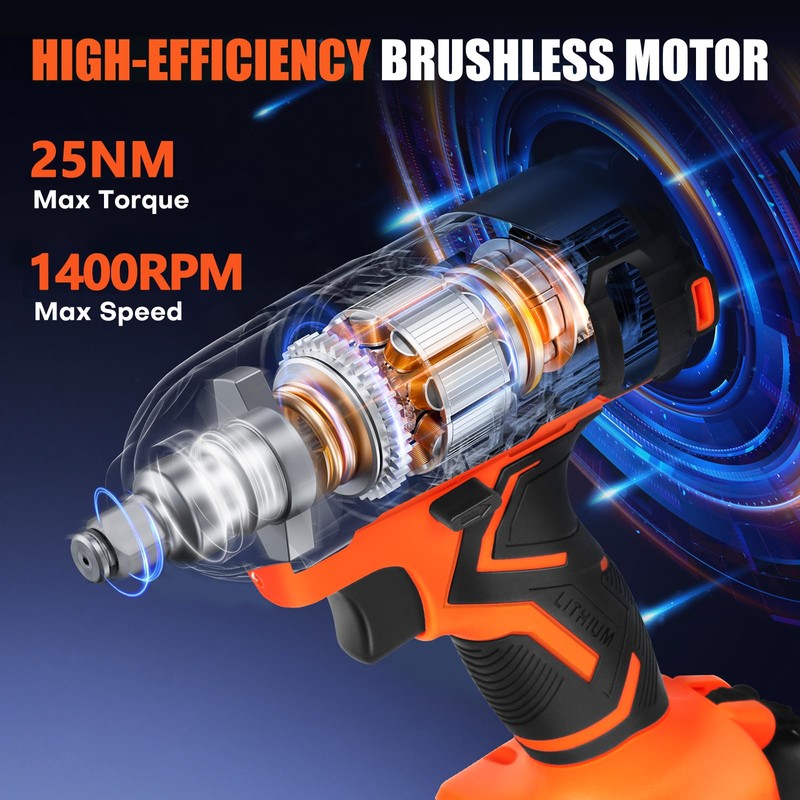 20v Drill Driver Set,Cordless Drill with Battery and Charger,LED Drill