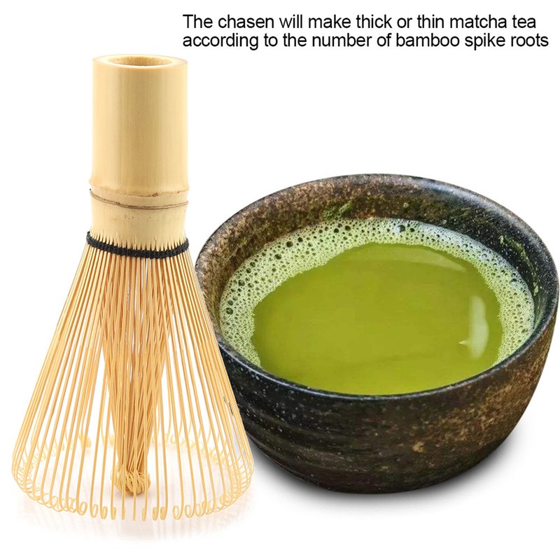 Natural Bamboo Tea Whisk Chasen Preparing Matcha Powder Brush Tool(72