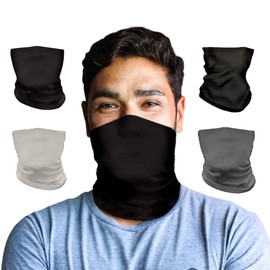 PURIAN 4 Pack Neck Gaiter Face Scarf Mask | Dust and UV Sun Protection