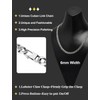 Inscca Men's Silver Necklaces for Men Stainless Steel Cuban Chain