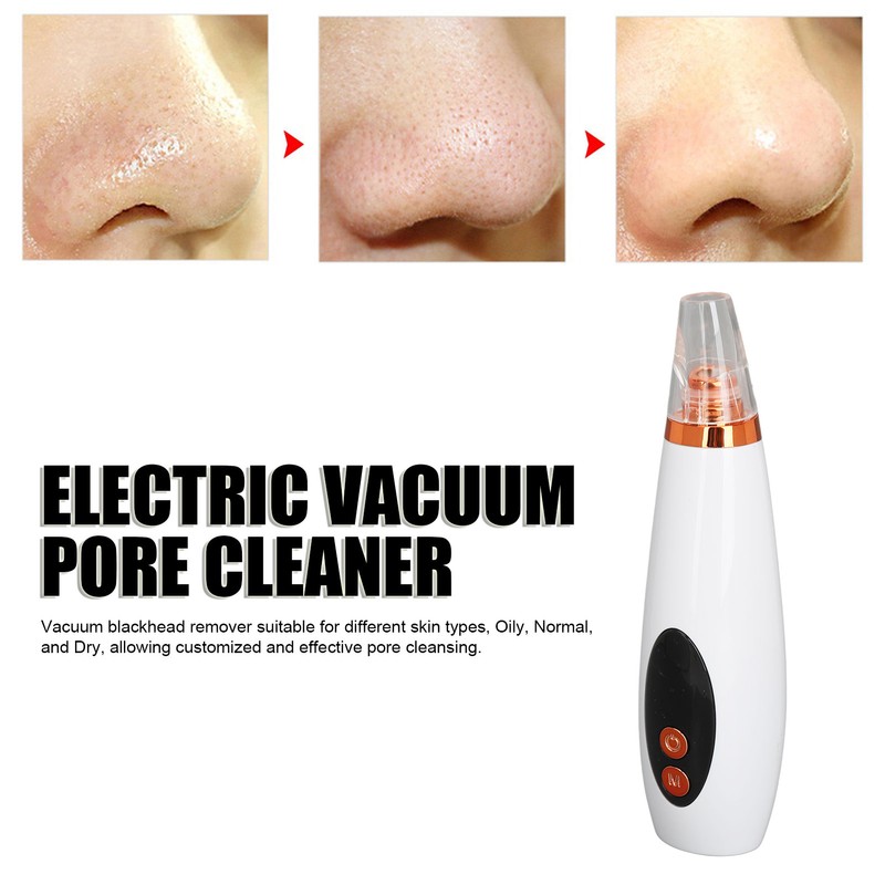 Vacuum Blackhead Machine with 6 Suction Heads 3 Levels Rechargeable