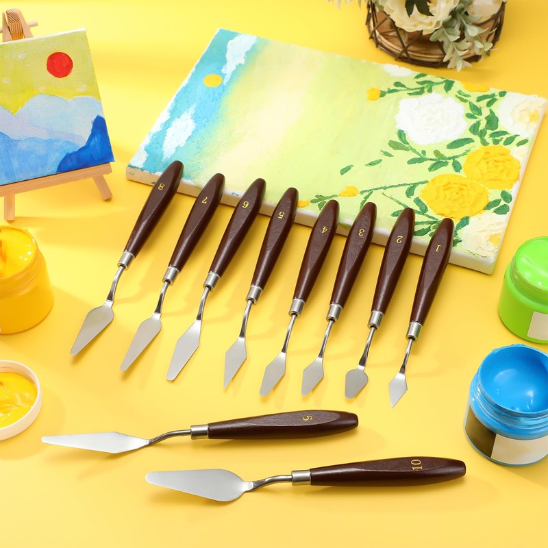 Lasnten 27 Pcs Palette Knife Set Stainless Steel Painting Knife