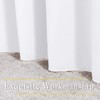 NICETOWN White Short Window Curtains for Windows 50 inch Long