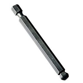 BONDHUS BH1/4 No.10812 Hex Ball Point Power Bit, 1/4 Inch, Insertion Angle: 0.25 inches (6.35 mm), Total Length: 3.0 inches (76 mm), Black Dyed Processing
