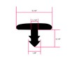 SBWLKJ 26FT T-Molding Black Trim Moulding 5/16"(8mm) Flexible Polyethylene Center