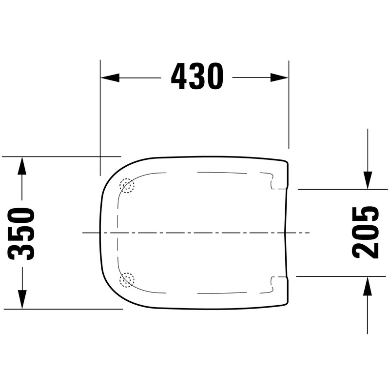 Duravit 0067390000 D-Code Toilet Seat and Cover, White Finish