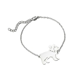 BlingNuts French Bulldog Bracelet Gift Geometric Dog Bracelet for Dog Mom Dad