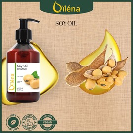 Oïléna Organic Soy Massage Oil, Organic Body Oil for Massages and Cold Pressed Cellulite, Vegan, 100% Pure (250ml)