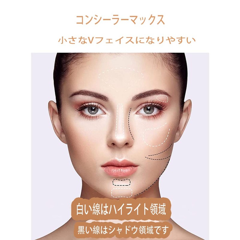 GECOMO Shading Highlight 5gx2 Contouring Stick, Dual Ended Multifunctional Makeup