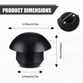 12PCS Bottle Jack Floor Jack Oil Filler Plug, 8mm Flat-Head Rubber Hydraulic Filler Bung for Oil Reservoir Hole, Car Accessories Horizontal Jack Hydraulic Top Pressure Rod for Oil Reservoir