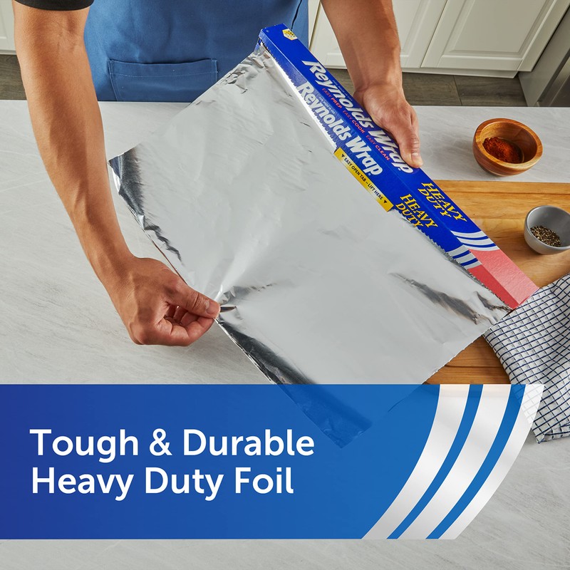 Reynolds Wrap Heavy Duty Aluminum Foil, 18 Inch Width, 75