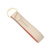 Com Size M 95-10WI01-204 Shrink Leather Key Chain, Cream x