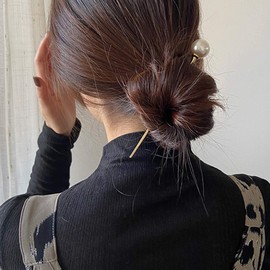 Faux Pearl Ball Hair Pins Vintage Metal Chopsticks Hairpins Hairpins Updo Bun Holder Decorative Hair Accessories Styling Accessories Hair Clips for Women Wood