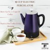 Moss & Stone 10 Cup Purpale Percolator Coffee Pot Electric,