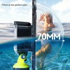 Dome Port IP68 98.4ft Waterproof Underwater Diving Lens Cover Housing