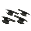 4PCs Car Exterior Door Handle Bowl Protector Glossy Black Cup