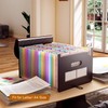 Document Folder A4, Accordion File Folder with 26 Compartments, Portable