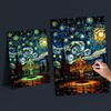 2 Pack Night Glow Scratch Art Rainbow Painting Paper, Magic