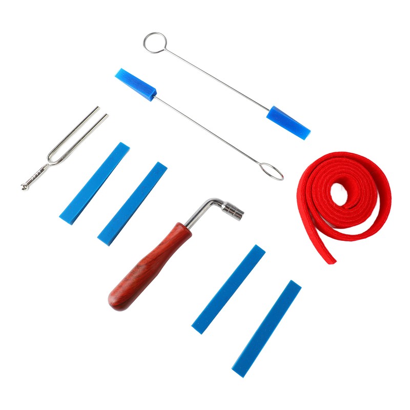Piano Tuning Tool Set Tuning Wrench Fork Rubber Mute Wool