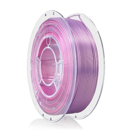 Pink 3D PLA Multicolour Silk Filament 1.75 mm for 3D Printers Printing Materials Light Shiny PLA Rainbow 3D Printer Filament Filament 3D Printing Materials Flower Spool 0.35 kg