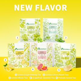 JOISPACE Electrolyte Drink Mix - Lemon Black Tea - Hydration Powder Packets with Tea Polyphenols & Ascorbic Acid | Non-GMO, Gluten Free, Vegan Electrolytes Powder Packets | 32 Servings