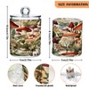 Zhirexin Cartoon Mushroom 2PC Airtight Transparent Plastic Storage Jar, Food