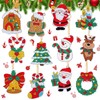 Pack of 12 5D DIY Diamond Painting Key Chains Christmas