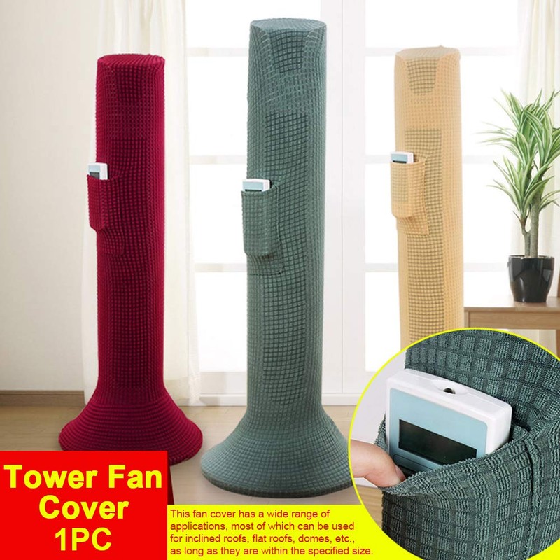 Klomveris Tower Fan Dust Cover, Elastic Polyester Protective Cover