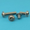 Eisenwaren2000 M10 x 25 mm Rounded Head Screws with Hexagon