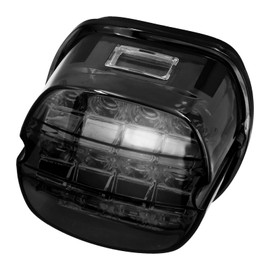 HCmotorku Motorcycle Tail Lamp LED Brake Turn Signal Integrated Tail Light Running Light Multifunction 12V for Harley Dyna Sportster 883 XL Road King Softail Black