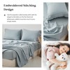 Simple&Opulence 100% Pure Linen Sheet Set Queen Size, Natural French