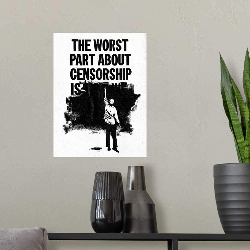 CANVAS ON DEMAND Blackout Wall Decal, Artwork