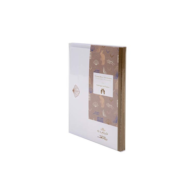 G.LALO gl75805 Season Paper Card and Envelope Set, Rose