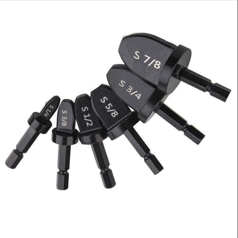 6 Pcs Pipe Expander Hex Shank Swaging Tool Drill Bit
