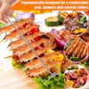 Lyfengdeam Chicken Wing BBQ Fork, Metal Grilling Rails, Wing Rails
