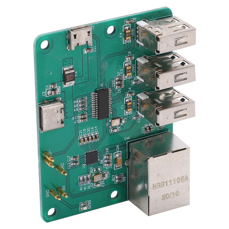 HUB Expansion Board Integrated USB to Ethernet Accessories for Raspberry