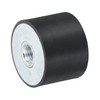 sourcing map 40 x 30mm M10 Thread Female Rubber Mounts,