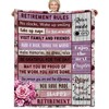 Retirement Gifts for Women, 50x60 Inches Retirement Blanket Happy Retirement