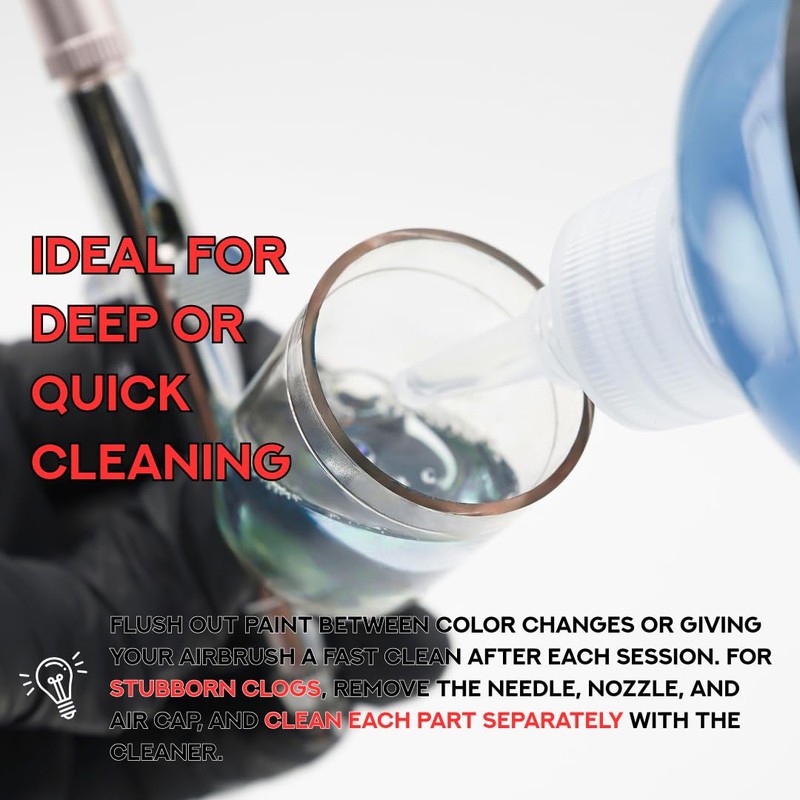 Supreme Trimmer Airbrush Cleaner Solution – 500ML | Fast Acting