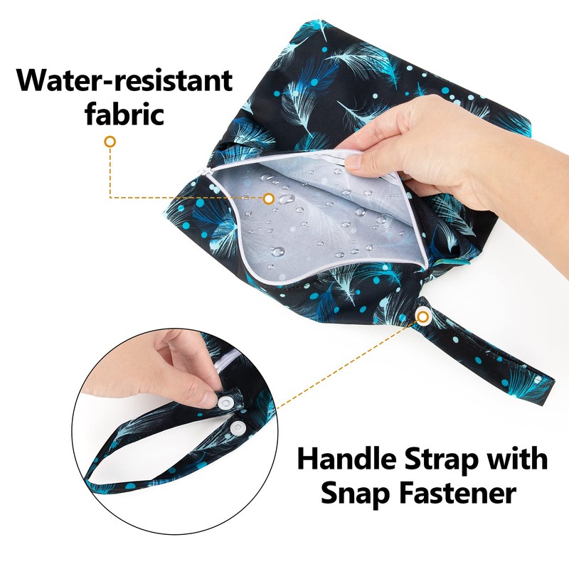 Teamoy 3Pcs Pee Cloth with Storage Bag, Reusable Pee Rag