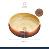 Artesà Copper Bamboo Bowl, 26cm, for Serving Salad, Fruit or