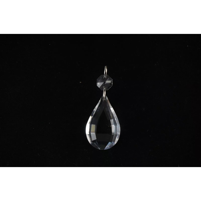 3" Glass Crystal Pear(50mm) Chandelier Lamp Ornament