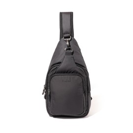 Baggallini Central Park Sling, Black Puff